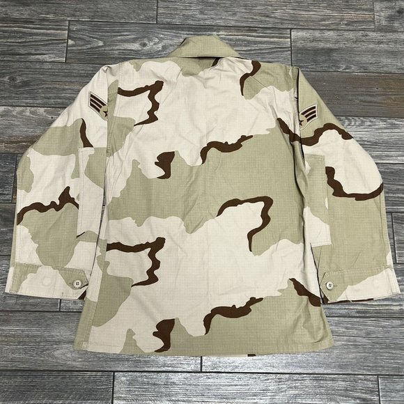 US Air Force Combat Military Coat Desert Jacket Medium Regular Camouflage Beige - Picture 11 of 16